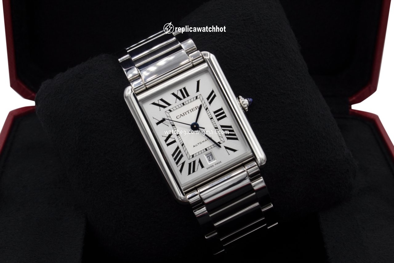 Cartier Tank Mens watch Unisex Automatic Steel WSTA0053
