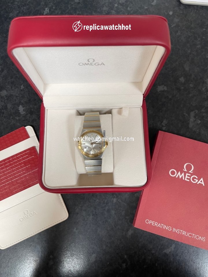 Omega Constellation Quartz Mens watch Unisex Quartz Gold Steel 123.20.35.60.02.002