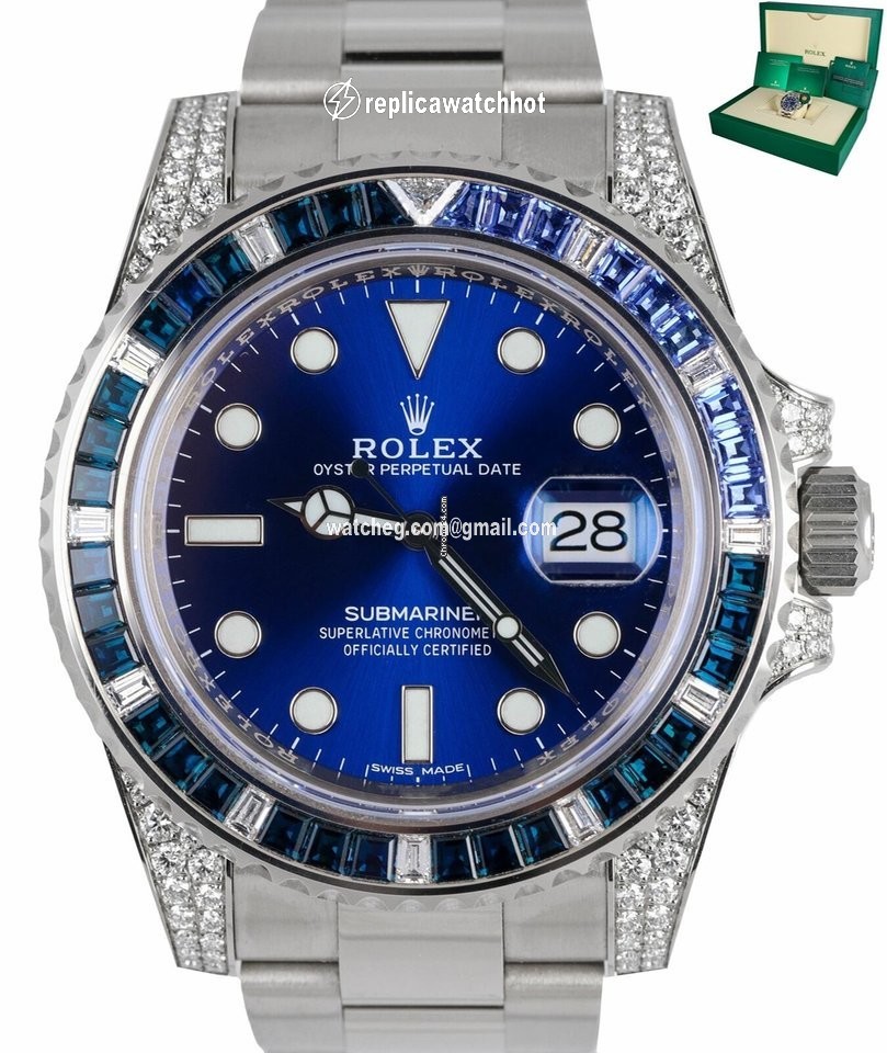 Rolex Submariner Mens watch Unisex White gold Automatic 116659SABR
