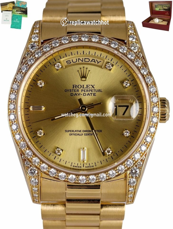 Rolex Day-Date 36 Mens watch Unisex Yellow gold Automatic 18388