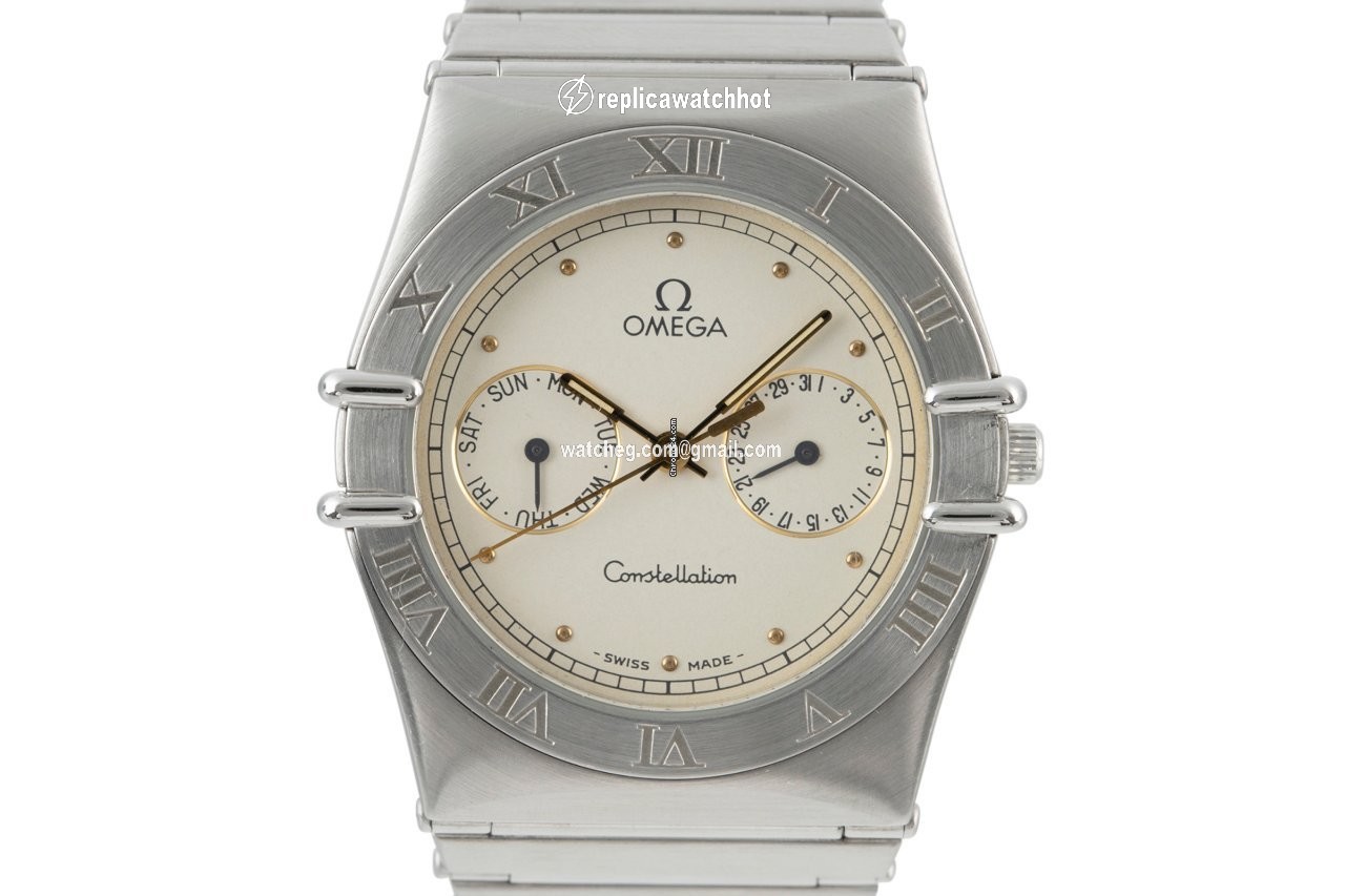 Omega Constellation Day-Date Mens watch Unisex Quartz Steel 398.0869