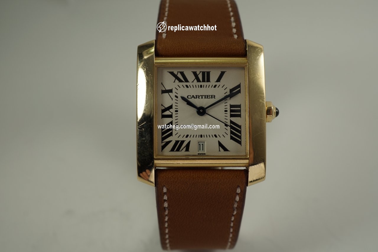 Cartier Tank Francaise Mens watch Unisex Automatic Yellow gold 1840