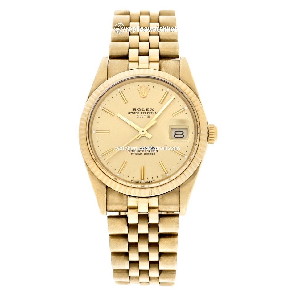 Rolex Oyster Perpetual Date Mens watch Unisex Automatic 15037