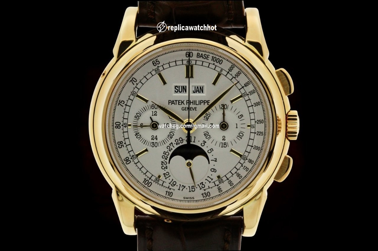 Patek Philippe Perpetual Calendar Chronograph Manual winding Yellow gold 5970J-001