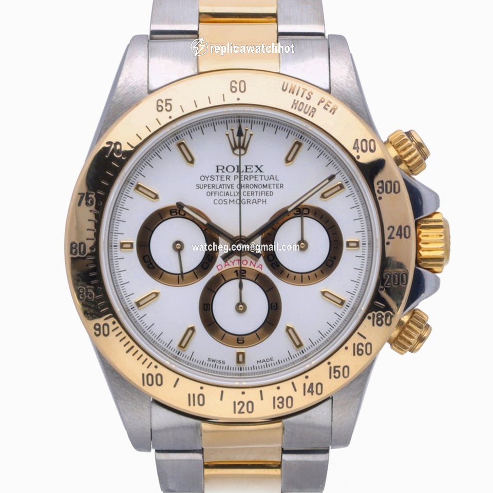 Rolex Daytona Mens watch Unisex Gold Steel Automatic 16523