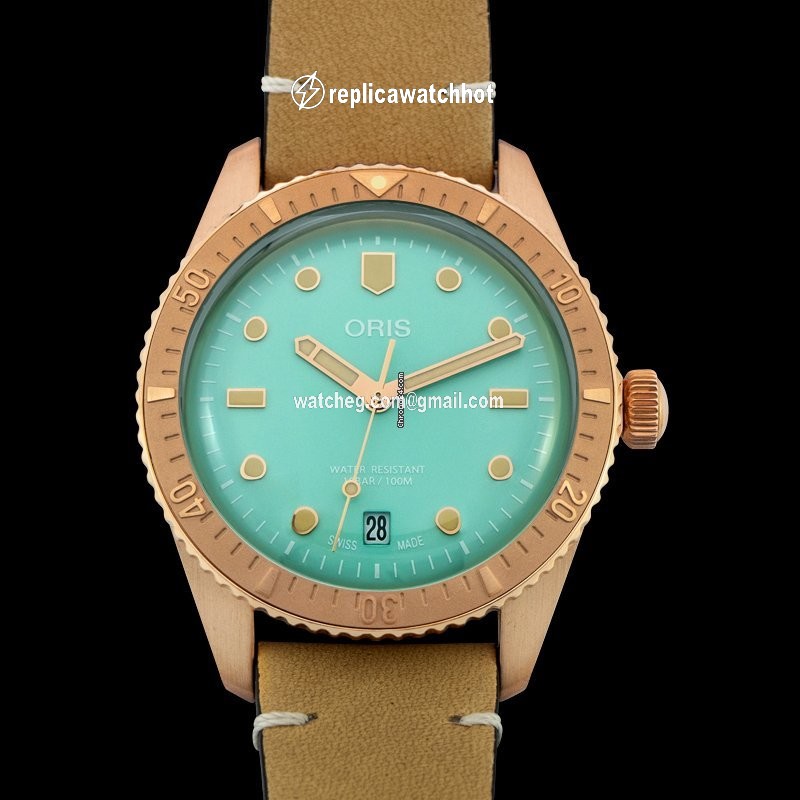 Oris Divers Mens watch Unisex Automatic Bronze 01 733 7771 3157-07 5 19 04BR