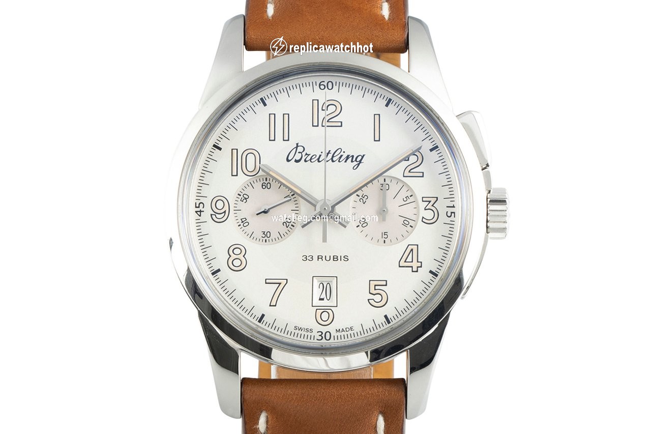 Breitling Transocean Chronograph Mens watch Unisex Manual winding Steel AB1411