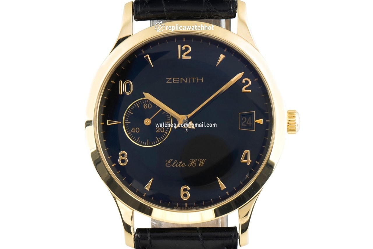 Zenith Elite Mens watch Unisex Manual winding Yellow gold 30.1125.650