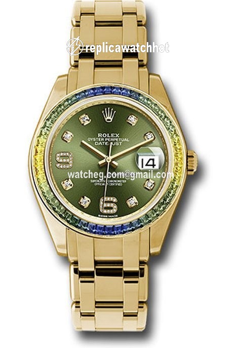 Rolex Pearlmaster Mens watch Unisex Yellow gold Automatic 86348SABLV