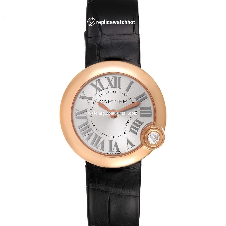 Cartier Ballon Blanc Womens watch Quartz Rose gold WGBL0003