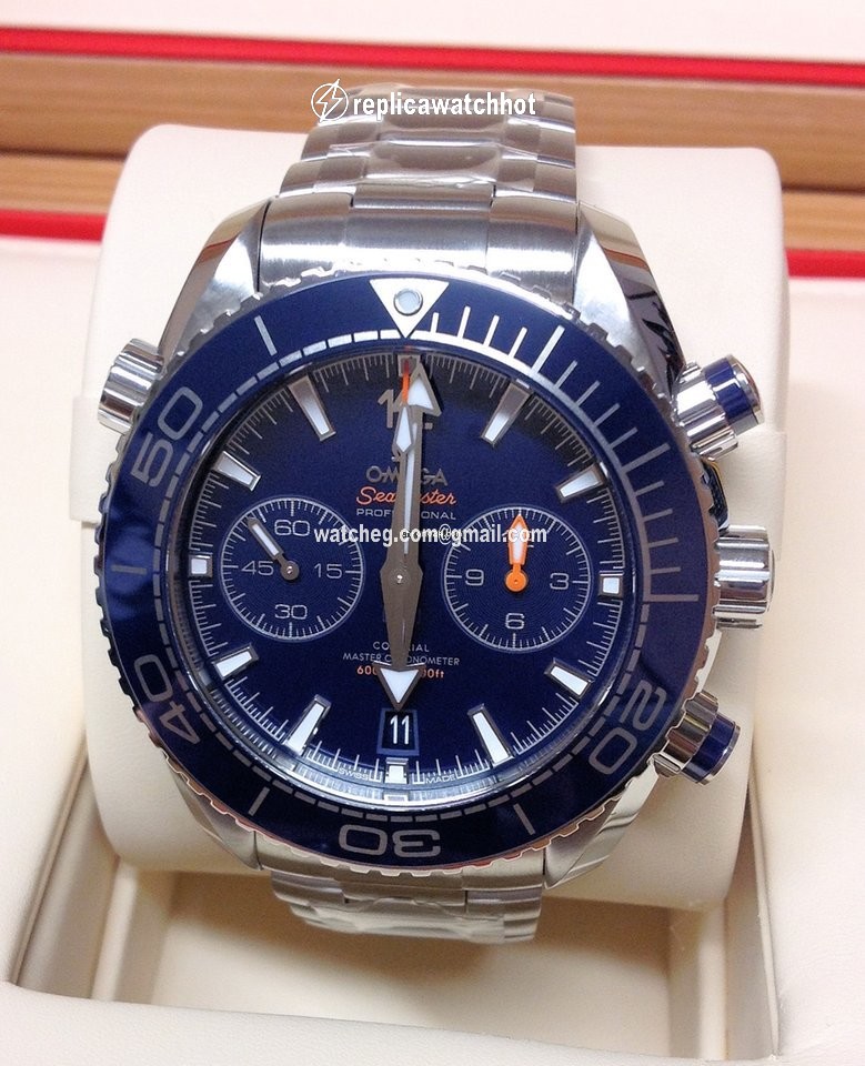 Omega Seamaster Planet Ocean Chronograph Mens watch Unisex Automatic Steel 215.30.46.51.03.001