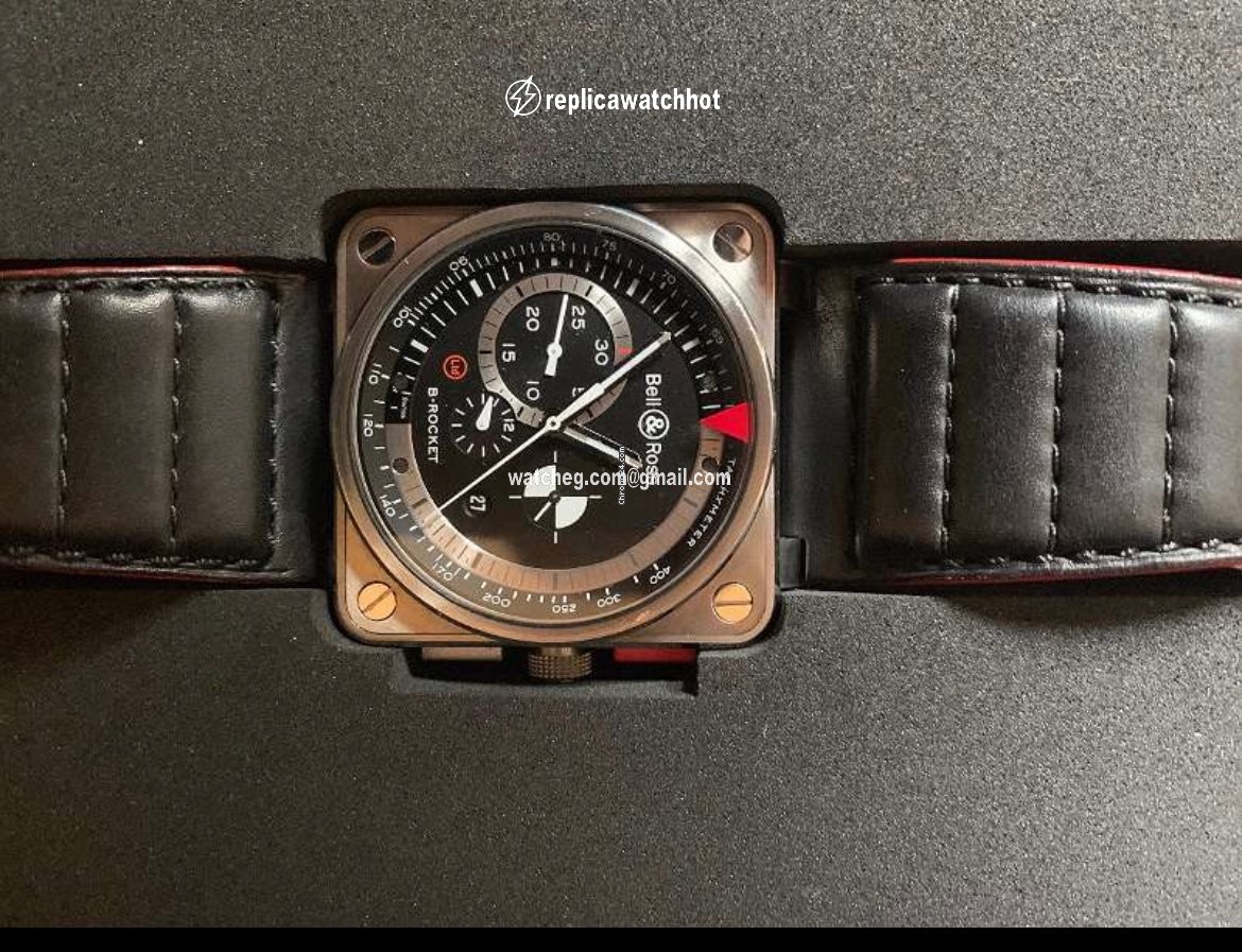 Bell & Ross BR 01-94 Chronographe Mens watch Unisex Automatic Steel BR0194-B-ROCKET