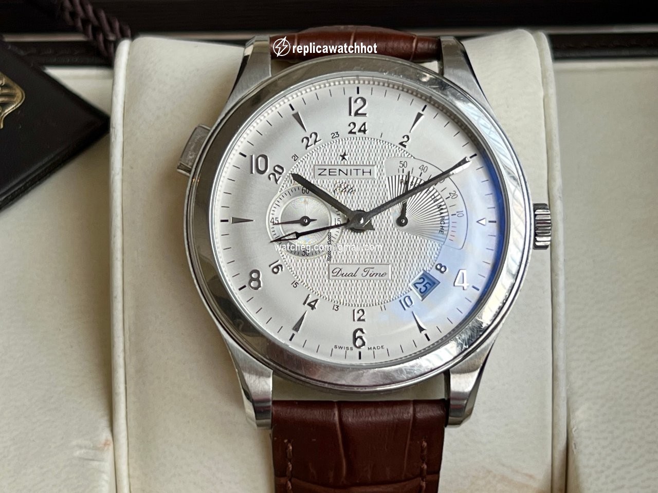 Zenith Elite Dual Time Mens watch Unisex Automatic Steel 03.0520.683 01.c492