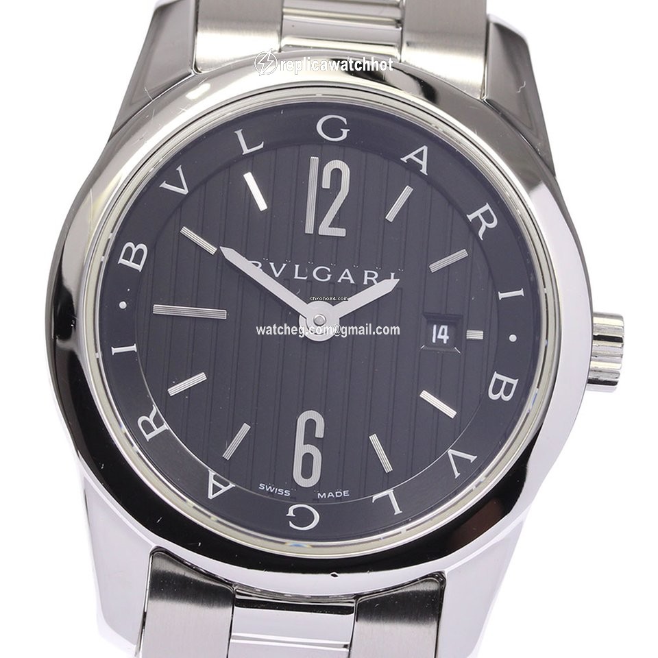 Bulgari Mens watch Unisex Quartz Steel ST30S
