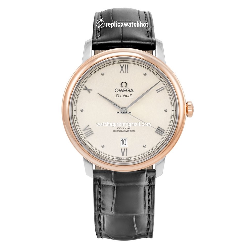Omega De Ville Prestige Mens watch Unisex Automatic Gold Steel 424.23.40.20.09.001