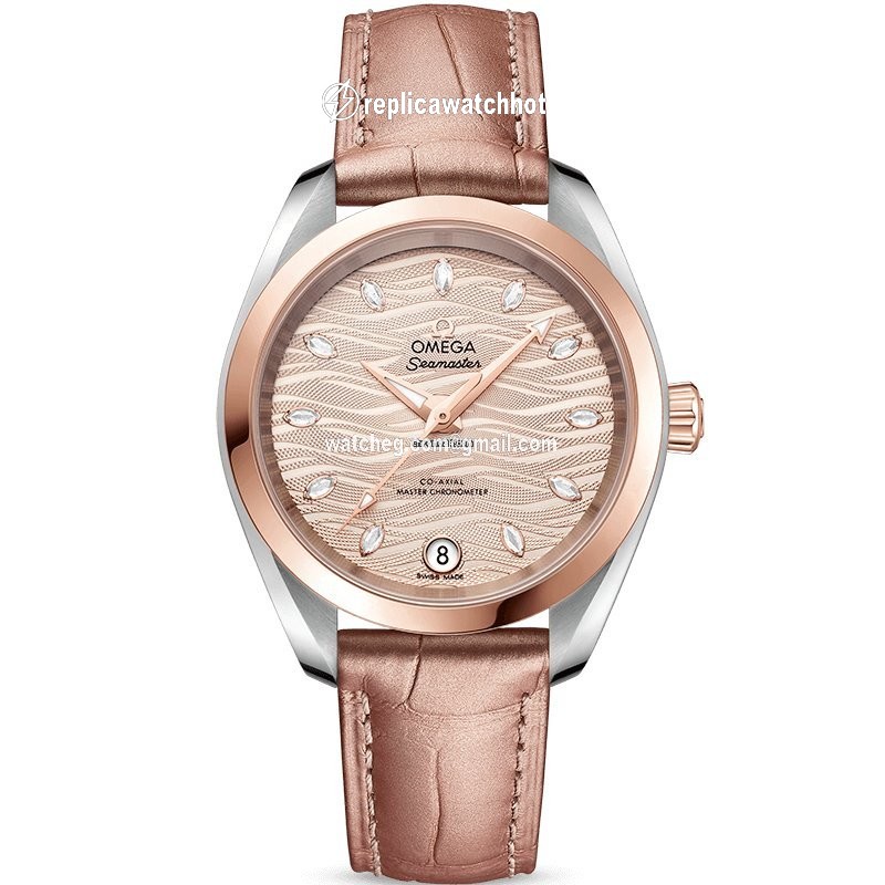 Omega Seamaster Aqua Terra Womens watch Automatic Gold Steel 220.23.34.20.59.001