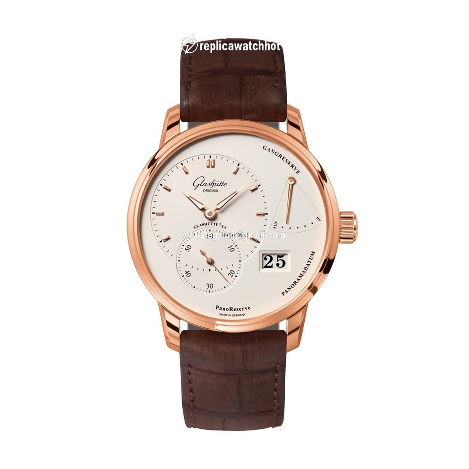 Glashtte Original PanoReserve Mens watch Unisex Manual winding Rose gold 1-65-01-25-15-05
