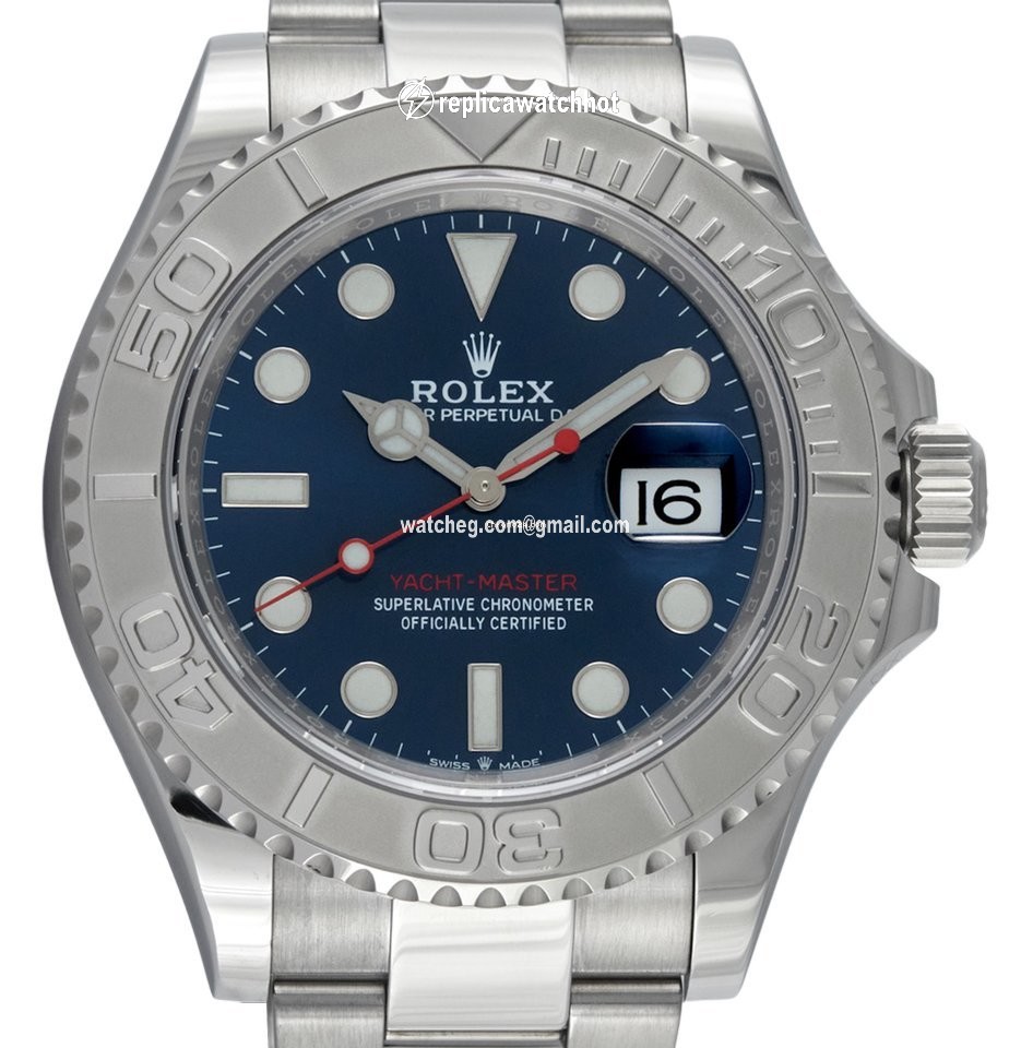 Rolex Yacht-Master 40 Mens watch Unisex Platinum Automatic 126622 blue