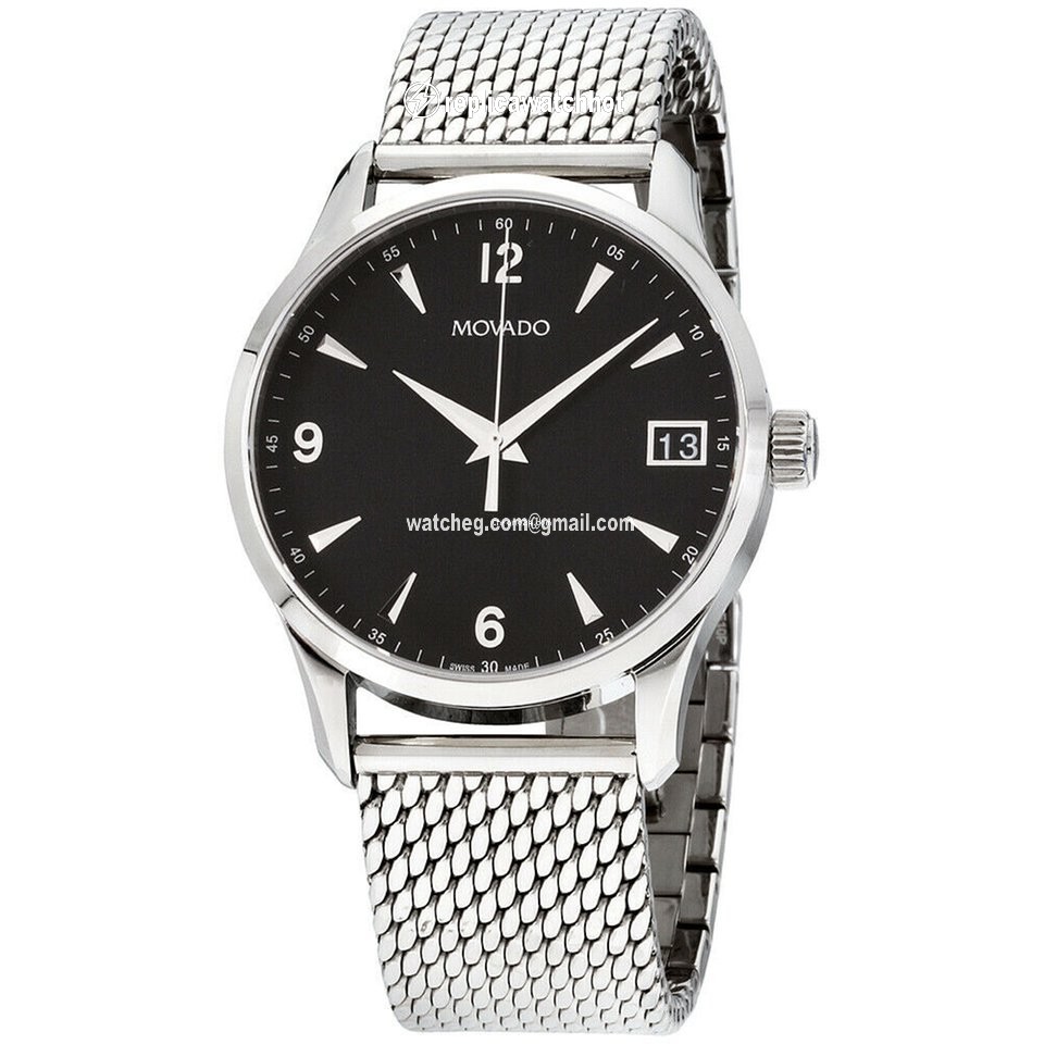 Movado Circa Quartz Steel 0606802-SDB