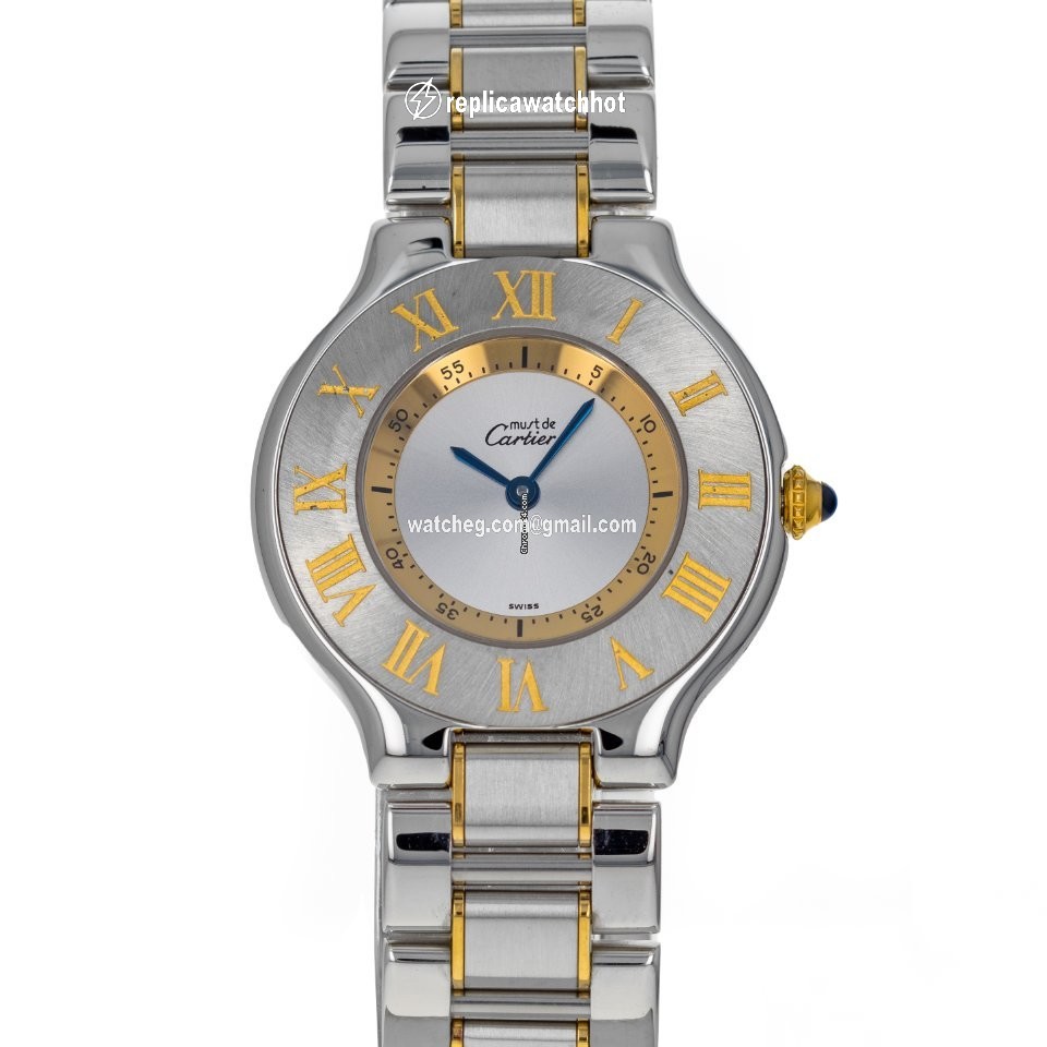 Cartier 21 Must de Cartier Womens watch Quartz Gold Steel W10072R6 1330