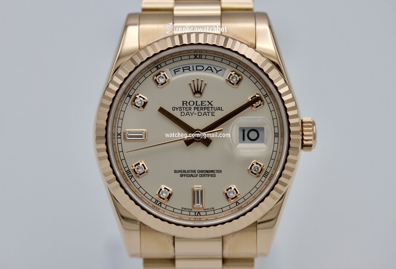 Rolex Day-Date 36 Mens watch Unisex Rose gold Automatic 118235F