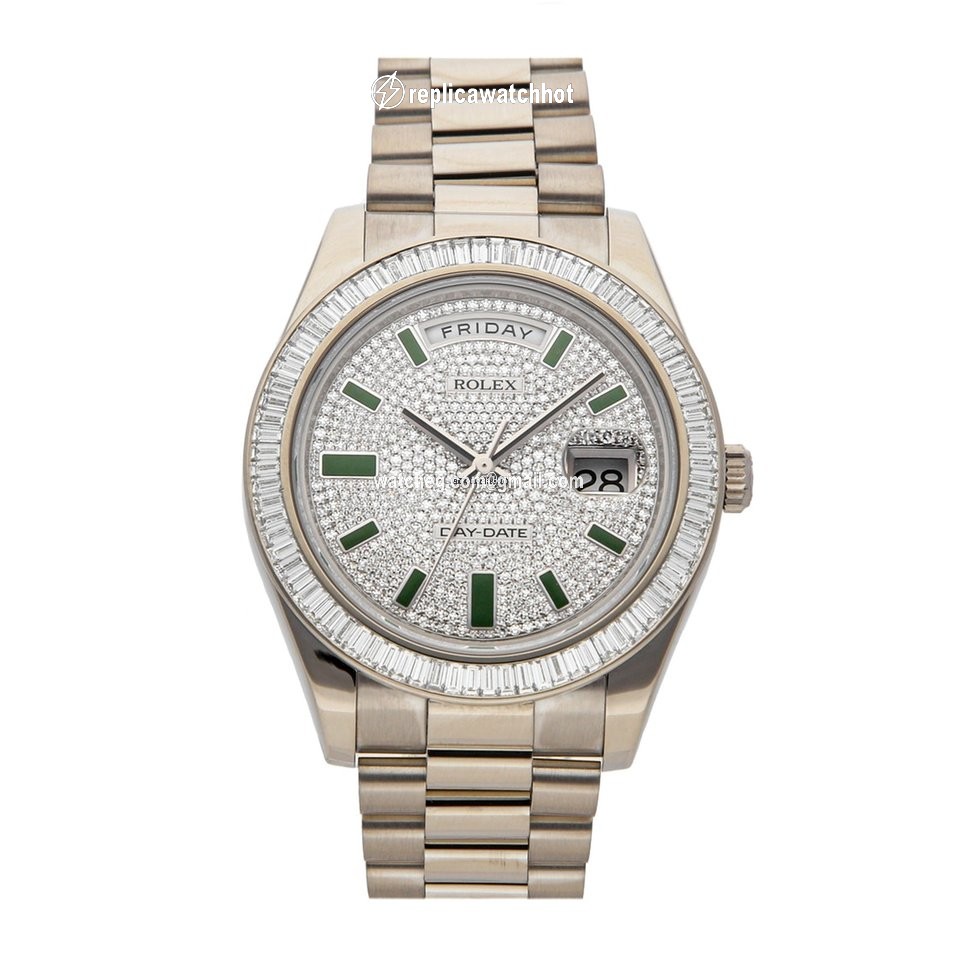 Rolex Day-Date II Mens watch Unisex White gold Automatic 218399BR