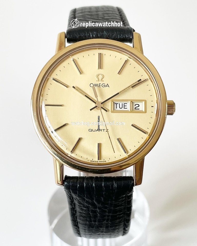 Omega Seamaster Mens watch Unisex Quartz Yellow gold 196.0161