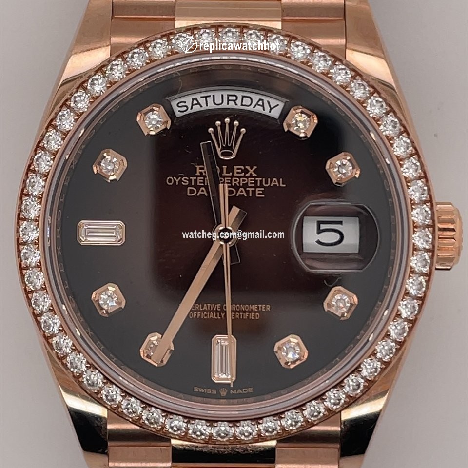 Rolex Day-Date 36 Mens watch Unisex Rose gold Automatic 128349RBR