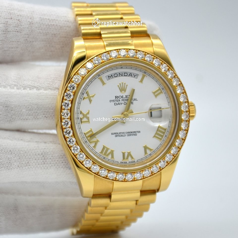 Rolex Day-Date II Mens watch Unisex Yellow gold Automatic 218348