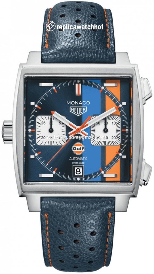 TAG Heuer Monaco Mens watch Unisex Automatic Steel caw211r.fc6401 Gulf Special Edition