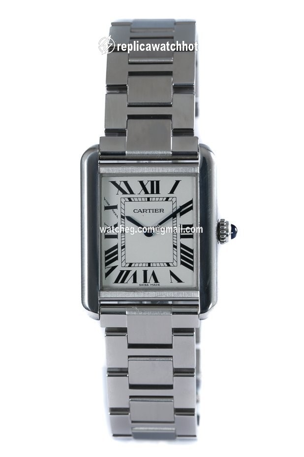 Cartier Tank Womens watch Quartz Steel WSTA0051