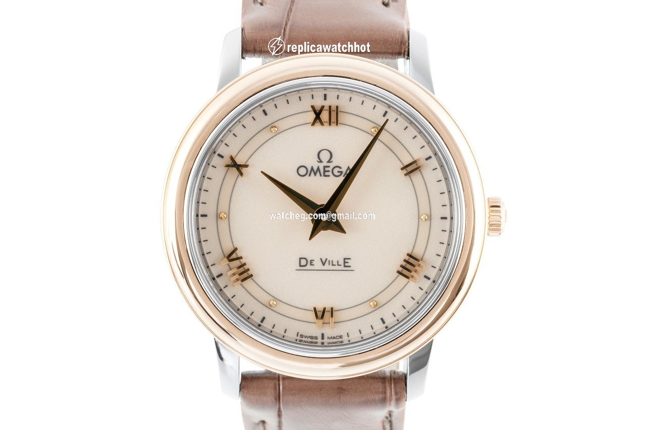 Omega De Ville Prestige Womens watch Quartz Gold Steel 424.23.27.60.09.001