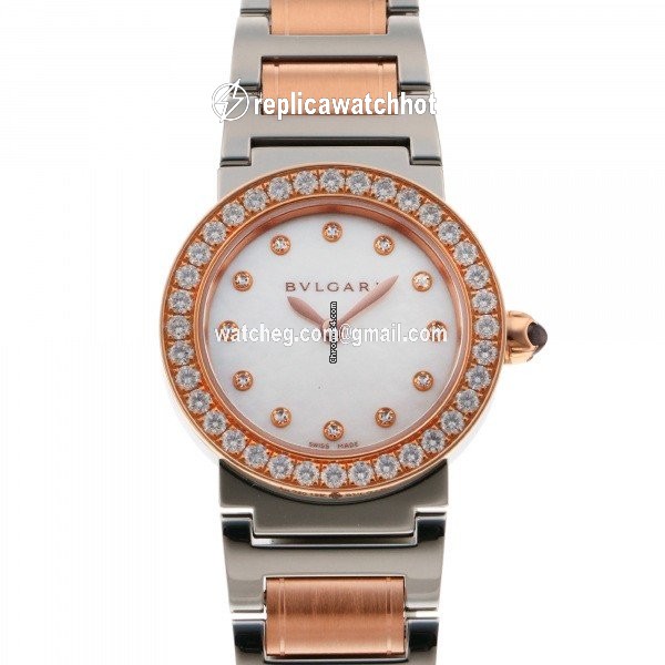 Bulgari Bulgari Quartz Gold Steel BBL26WSPGD 12