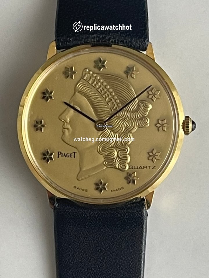 Piaget Mens watch Unisex Quartz Yellow gold 3350