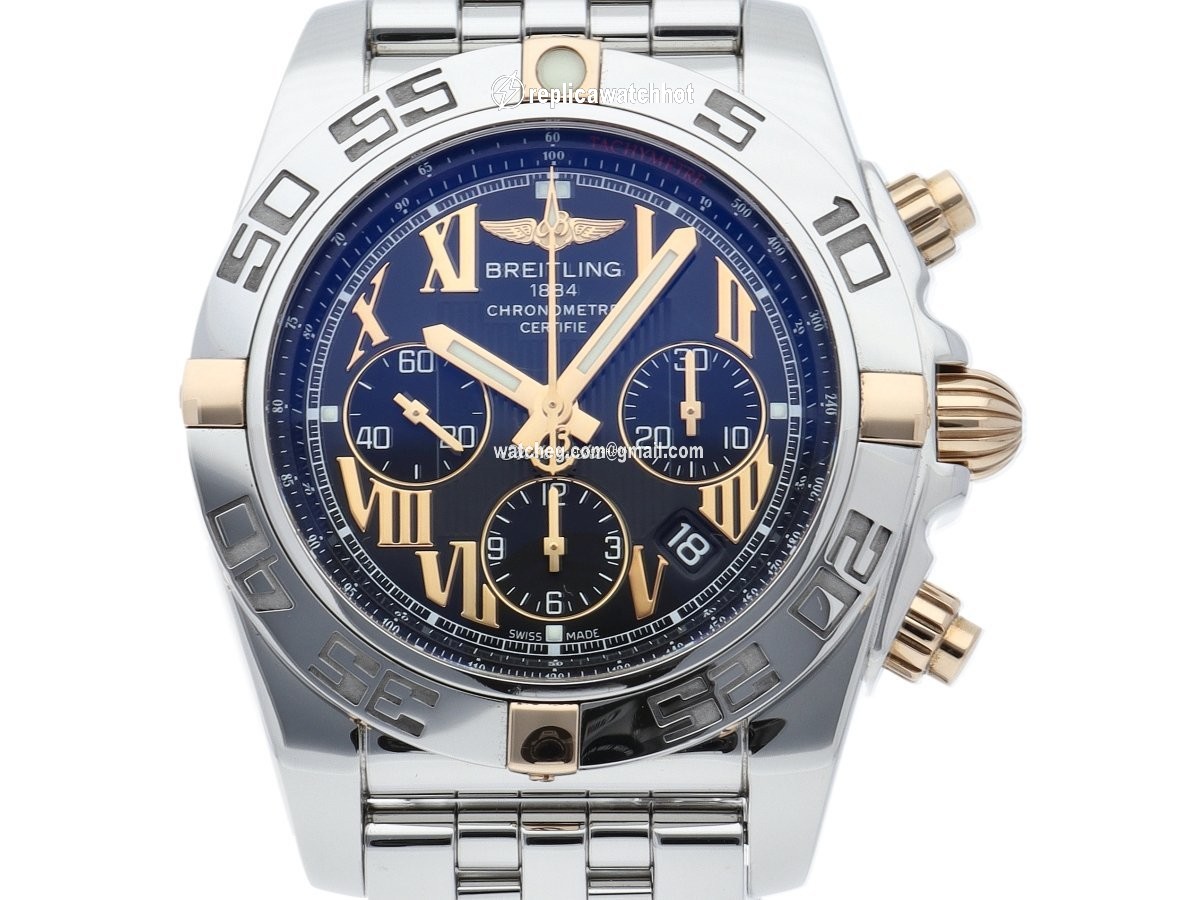 Breitling Chronomat 44 Mens watch Unisex Automatic Gold Steel IB011012 B957