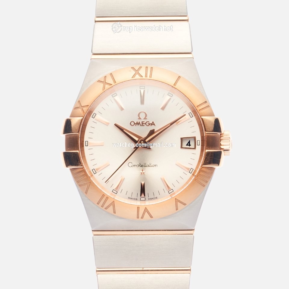 Omega Constellation Quartz Mens watch Unisex Quartz Gold Steel 123.20.35.60.02.001