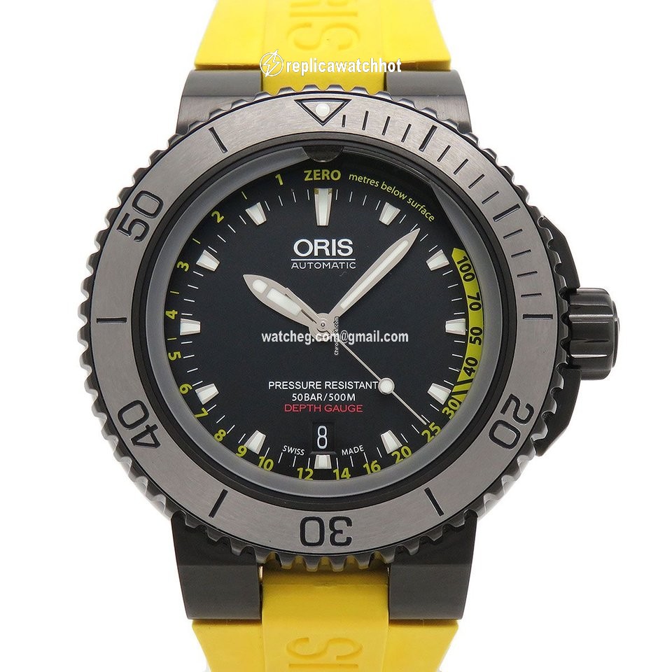 Oris Aquis Depth Gauge Mens watch Unisex Automatic Steel 01 733 7675 4754