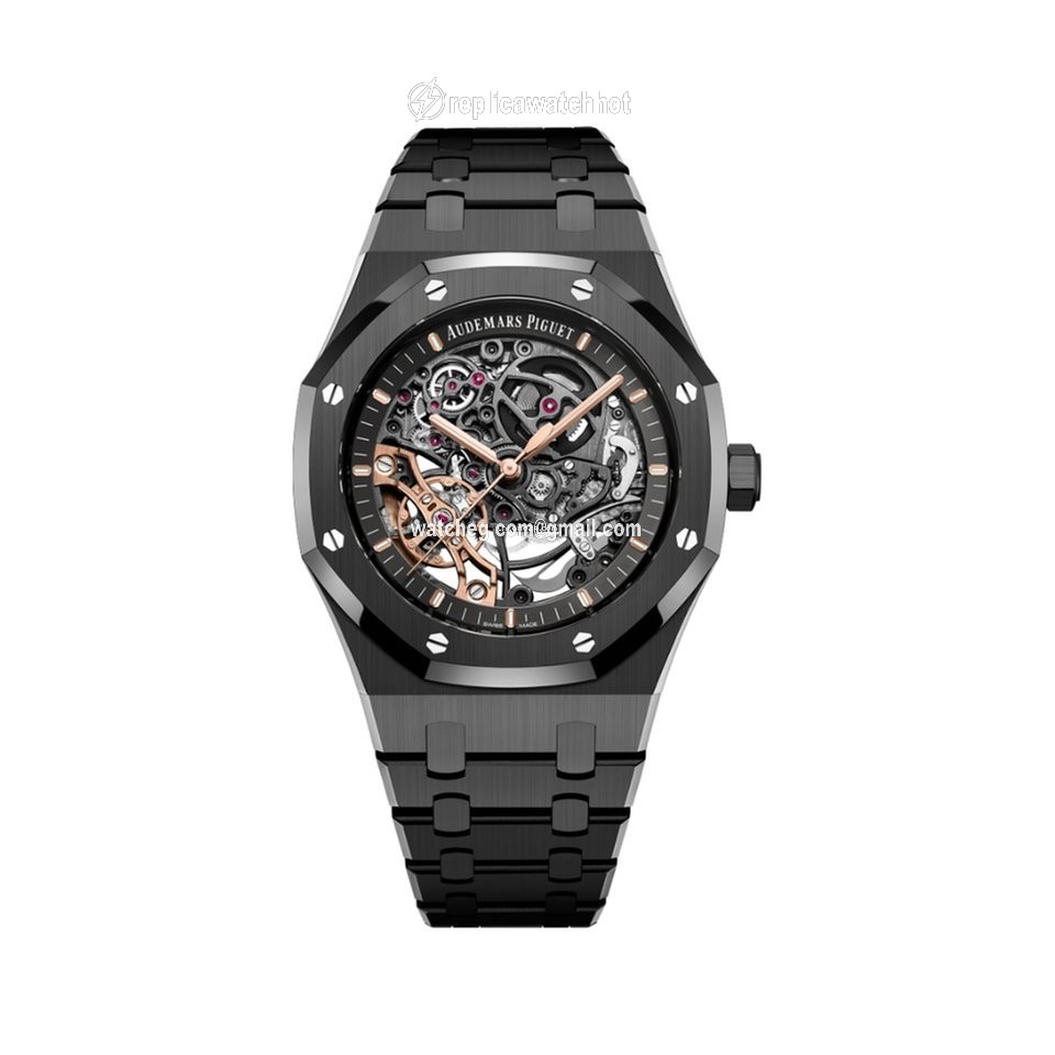 Audemars Piguet Royal Oak Double Balance Wheel Openworked Mens watch Unisex Automatic Ceramic 15416CE.OO.1225CE.01