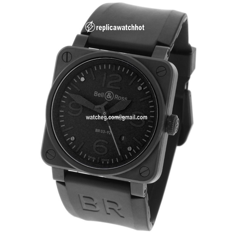 Bell & Ross BR 03 Mens watch Unisex Automatic Steel BR03-92-S