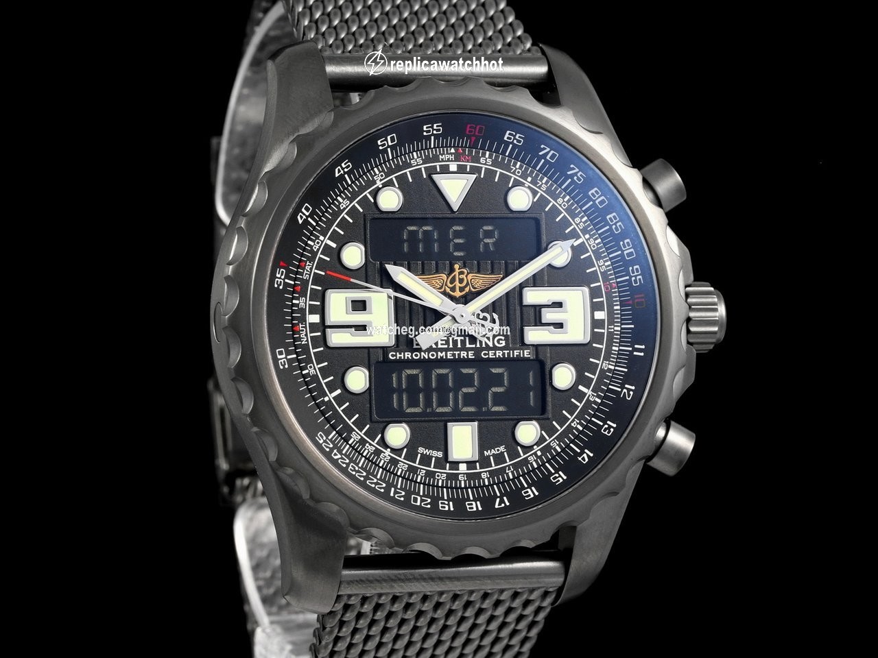 Breitling Chronospace Mens watch Unisex Quartz Steel M7836522 L521