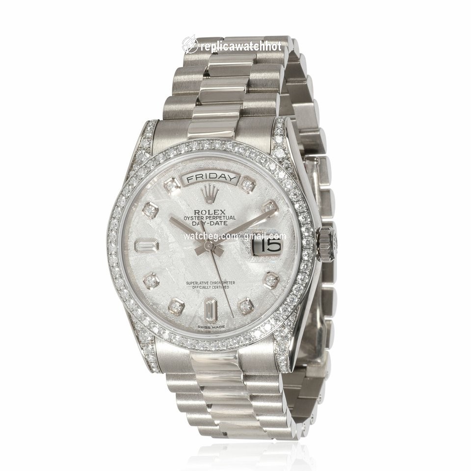 Rolex Day-Date 36 Mens watch Unisex White gold Automatic 118389