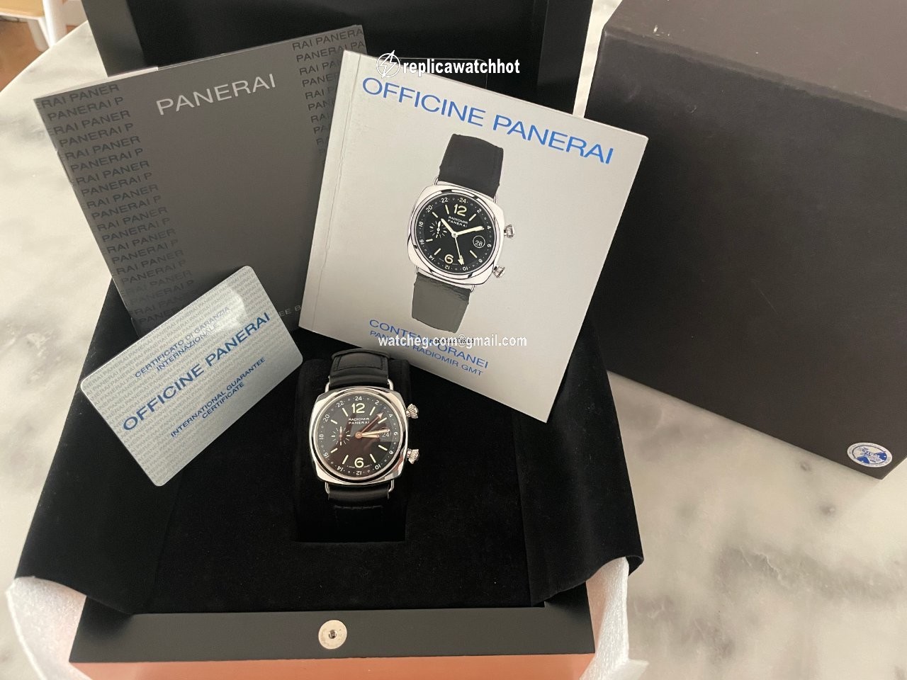 Panerai Radiomir GMT Mens watch Unisex Automatic Steel PAM 00184