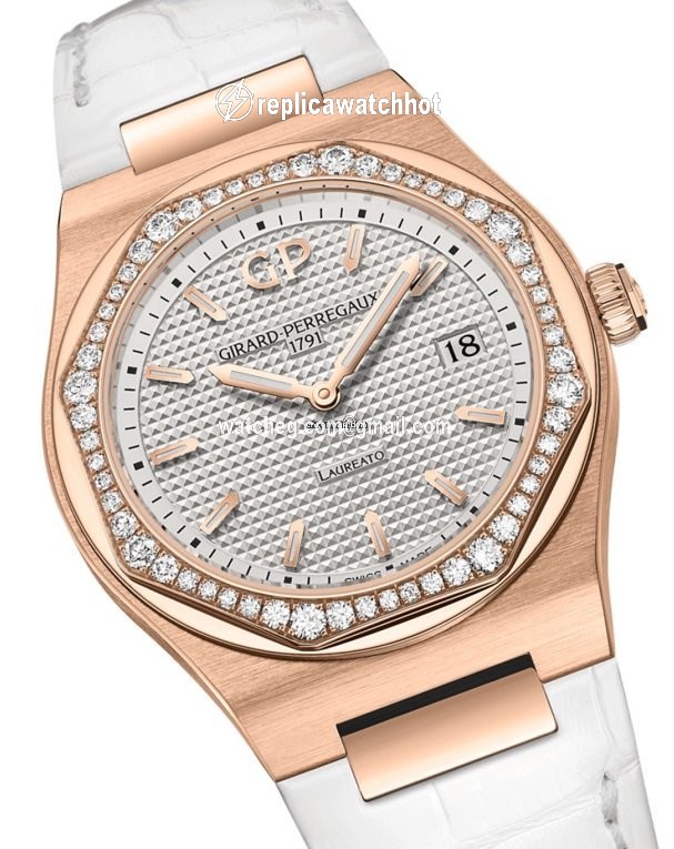 Girard Perregaux Laureato Womens watch Quartz Rose gold 80189D52A132-CB6A