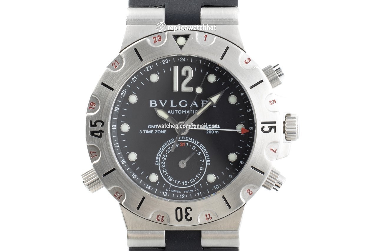 Bulgari Diagono Mens watch Unisex Automatic Steel SD 38S GMT
