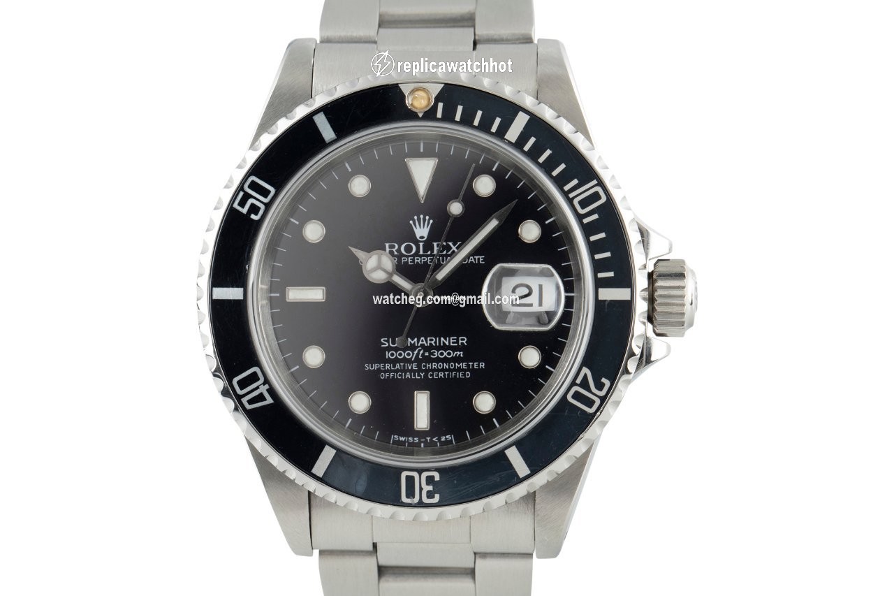 Rolex Submariner Date Mens watch Unisex Steel Automatic 16610