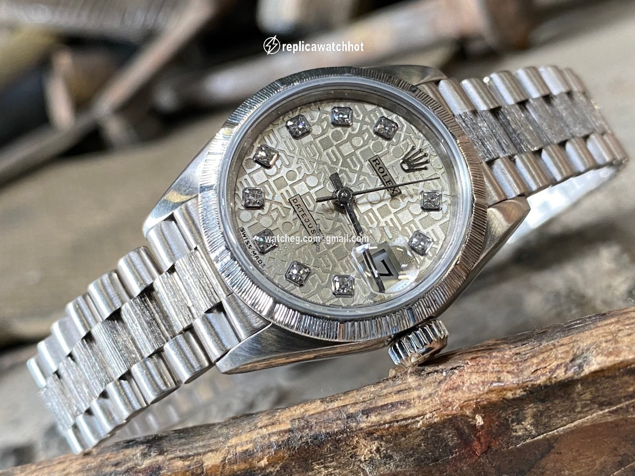 Rolex Lady-Datejust Womens watch White gold 69279