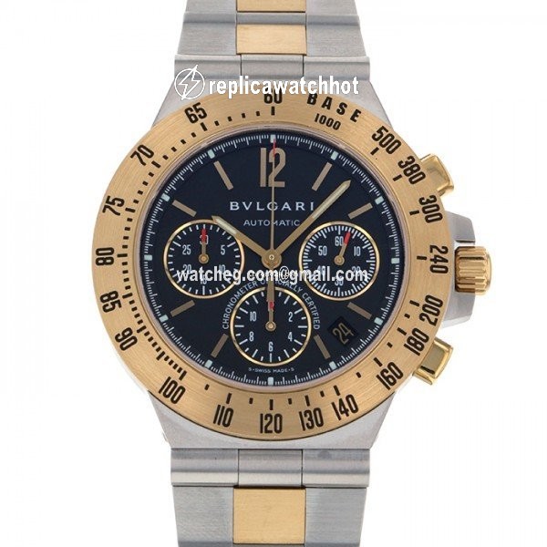 Bulgari Diagono Automatic Gold Steel CH40SGDTA