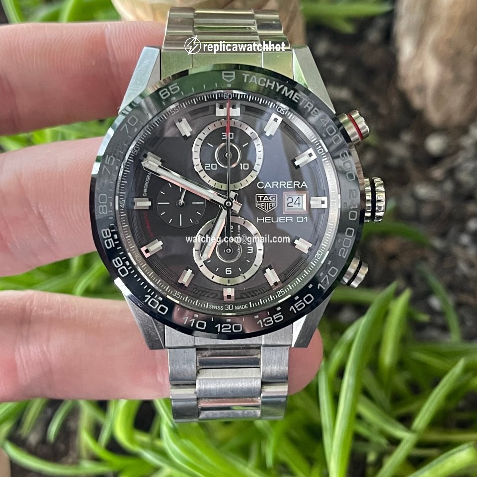 TAG Heuer Carrera Calibre HEUER 01 Mens watch Unisex Automatic Steel CAR201W.BA0714