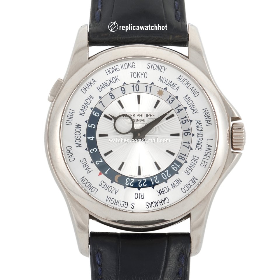 Patek Philippe World Time Mens watch Unisex Automatic White gold 5130G-001