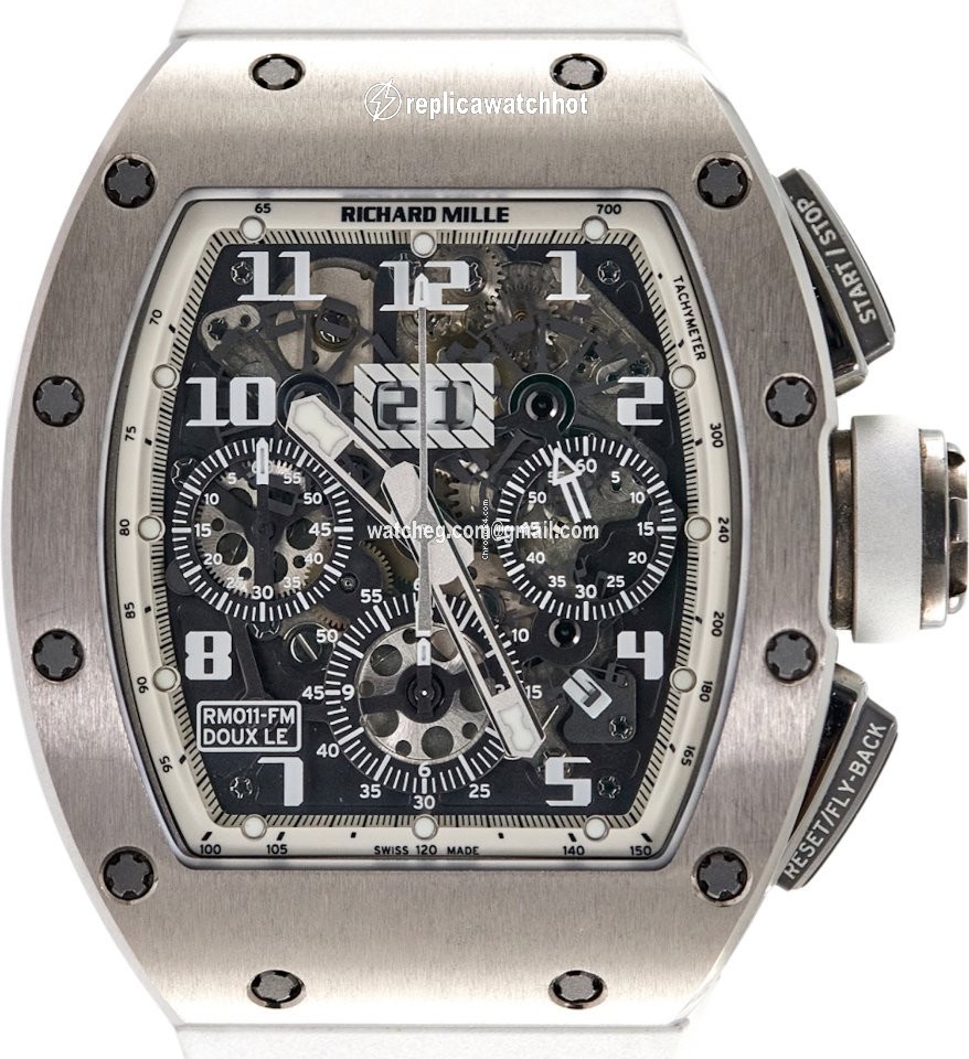 Richard Mille RM 011 Mens watch Unisex Automatic White gold RM011